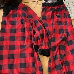 Kids Red and Black Buffalo Plaid Pajama Set - Cozy Sleepwear
